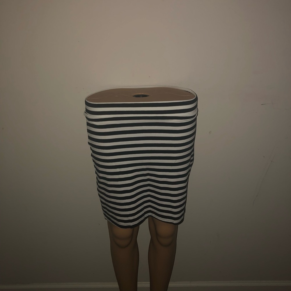 Striped Pencil Skirt